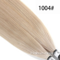 Extensions de cheveux de pointe plate mongole russe